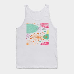 pop art flower pastel pattern Tank Top